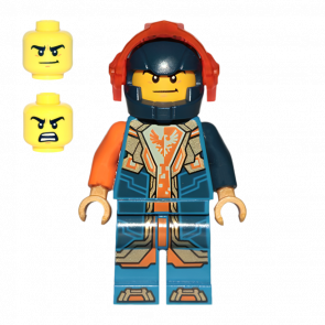 Фігурка Lego Knights Clay Moorington Dark Blue Helmet Nexo Knights nex134 Б/У - Retromagaz