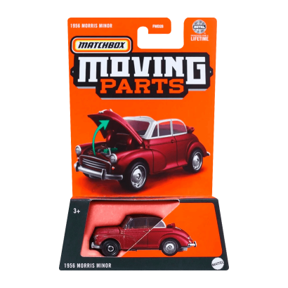 Тематична Машинка Matchbox 1956 Morris Minor Moving Parts 1:64 FWD28/HVN14 Red - Retromagaz