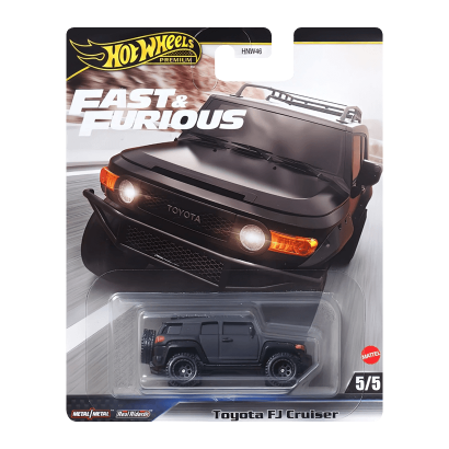 Машинка Premium Hot Wheels Toyota FJ Cruiser Fast & Furious 1:64 HRT99 Black - Retromagaz