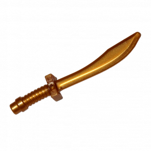 Оружие Lego Меч 4шт Saber Dao Curved Blade and Hilt with Bar End 25111 6245239 Pearl Gold Б/У