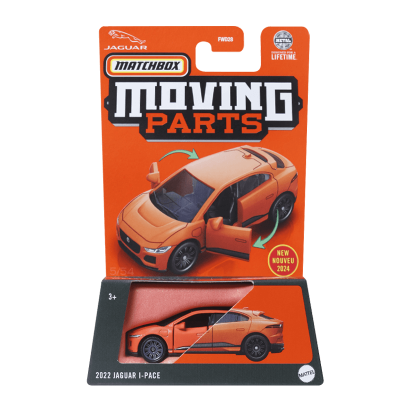 Тематическая Машинка Matchbox 2022 Jaguar L-Pace Moving Parts 1:64 FWD28/HVM85 Orange - Retromagaz