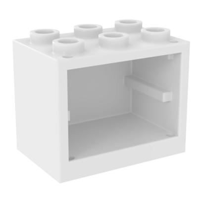 Емкость Lego 4шт Cupboard 2 x 3 x 2 4532b 92410 4619665 White Б/У - Retromagaz