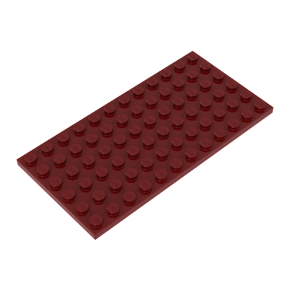 Пластина Lego Звичайна 4шт 6 x 12 3028 4248805 4585600 6212076 Dark Red Б/У - Retromagaz