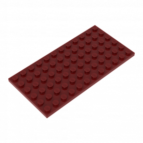 Пластина Lego Звичайна 4шт 6 x 12 3028 4248805 4585600 6212076 Dark Red Б/У - Retromagaz