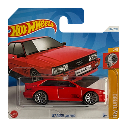 Машинка Базовая Hot Wheels '87 Audi quattro Turbo 1:64 HRY55 Red - Retromagaz