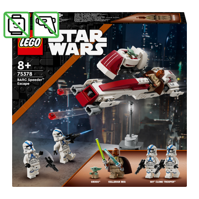 Конструктор Lego Побег на BARC Спидере Star Wars 75378 Без Фигурок Новый - Retromagaz