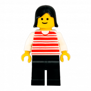 Фигурка Lego People 973px62 Horizontal Lines Red City hor020 Б/У - Retromagaz