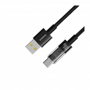 Кабель Baseus Gem Fast-Charging Data Cable Type-C 100W 2m Black (P10373002111-01) USB 3.0 - USB Type-C 2m - Retromagaz