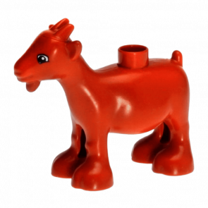 Фигурка Lego Animals Goat Duplo 11369c01pb01 11370c01pb01 Dark Orange Б/У - Retromagaz