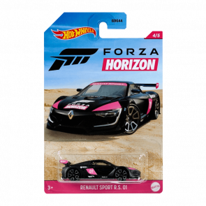 Тематическая Машинка Hot Wheels Renault Sport R.S. 01 Forza Horizon 1:64 GRP36 Black - Retromagaz