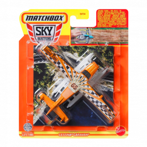 Тематическая Машинка Matchbox Cessna Caravan Sky Busters 1:64 HHT34/HVM45 White - Retromagaz