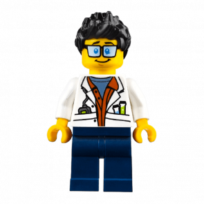 Фигурка Lego Jungle 973pb2745 Scientist White Lab Coat with Test Tubes City cty0788 Б/У