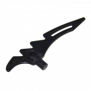 Оружие Lego Топор 10шт Crescent Blade Serrated with Bar 98141 6039203 Black Б/У