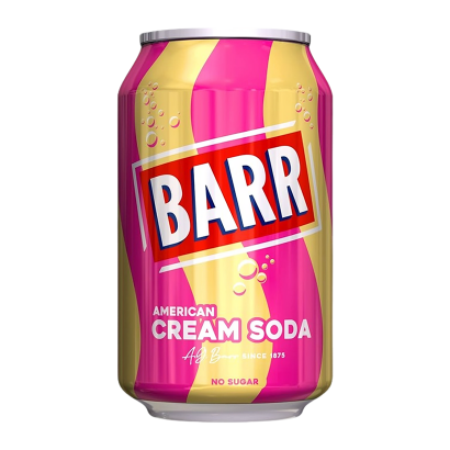 Напиток Barr American Cream Soda Zero Sugar 330ml - Retromagaz