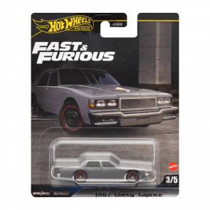 Машинка Premium Hot Wheels 1987 Chevy Caprice Fast & Furious 1:64 HRT98 Grey - Retromagaz