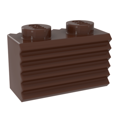 Кубик Lego Модифікована 20шт Grille Fluted Profile 1 x 2 2877 4223303 Reddish Brown Б/У - Retromagaz