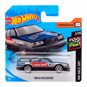 Машинка Базовая Hot Wheels Volvo 850 Estate Race Day 1:64 GHD96 Dark Blue - Retromagaz