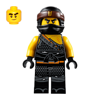 Фигурка Lego Ninja Cole Hunted Gold Asian Symbol on Bandana Ninjago njo472 1 Б/У - Retromagaz