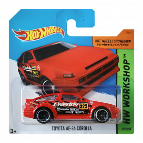 Машинка Базовая Hot Wheels Toyota AE-86 Corolla Greddy Workshop 1:64 CFJ16 Red - Retromagaz