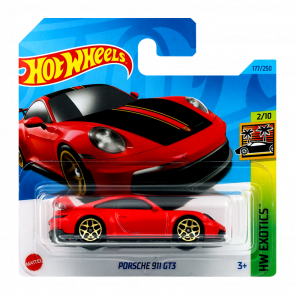 Машинка Базова Hot Wheels Porsche 911 GT3 Exotics 1:64 HKH97 Red