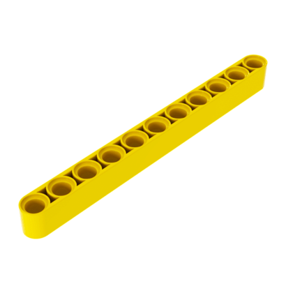 Technic Lego Балка Товста Пряма 10шт 1 x 11 32525 64290 4174709 4534912 6028107 Yellow Б/У - Retromagaz