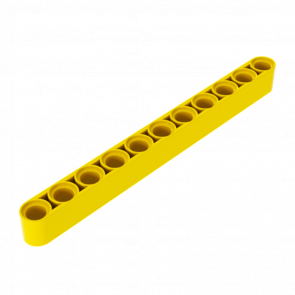 Technic Lego Балка Товста Пряма 10шт 1 x 11 32525 64290 4174709 4534912 6028107 Yellow Б/У