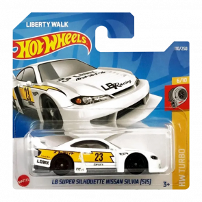 Машинка Базовая Hot Wheels Liberty Walk LB Super Silhouette Nissan Silvia (S15) Turbo 1:64 HCT23 White