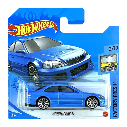 Машинка Базова Hot Wheels Honda Civic Si Factory Fresh 1:64 GRY27 Light Blue - Retromagaz