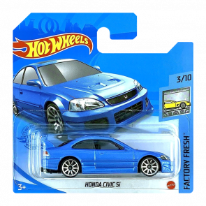 Машинка Базовая Hot Wheels Honda Civic Si Factory Fresh 1:64 GRY27 Light Blue - Retromagaz