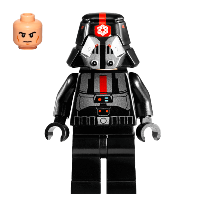 Фігурка Lego Імперія Sith Trooper Black Outfit Plain Legs Star Wars sw0414 1 Б/У - Retromagaz