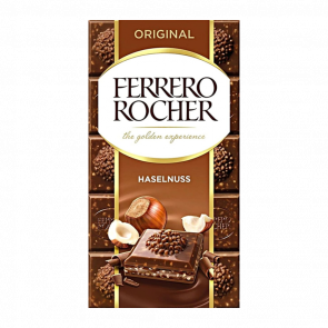 Шоколад Молочний Ferrero Rocher Haselnuss 90g - Retromagaz