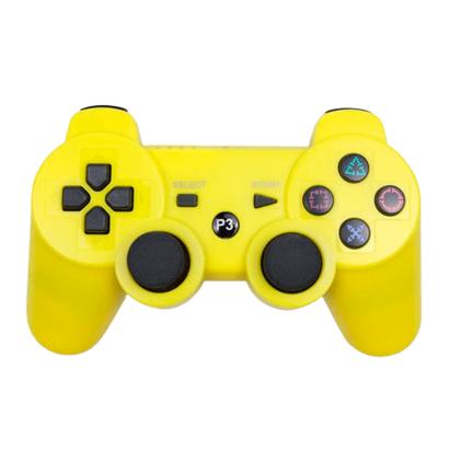 Геймпад Беспроводной RMC PlayStation 3 Yellow Б/У - Retromagaz