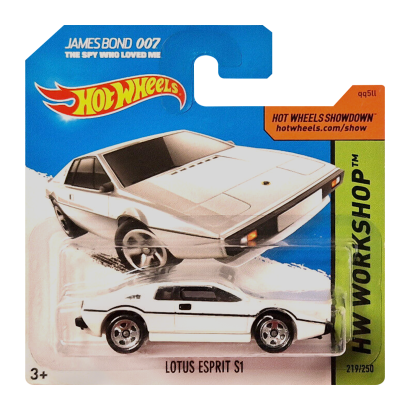 Машинка Базовая Hot Wheels Lotus Esprit S1 James Bond 007 The Spy Who Loved Me Workshop 1:64 CFG74 White - Retromagaz