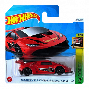 Машинка Базовая Hot Wheels Lamborghini Huracán LP 620-2 Super Trofeo Exotics 1:64 HTC25 Red - Retromagaz