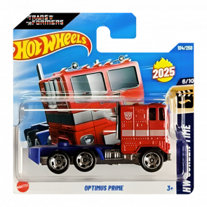 Машинка Базовая Hot Wheels Freightliner Optimus Prime T7 Transformers Screen Time 1:64 HYW26 Red - Retromagaz