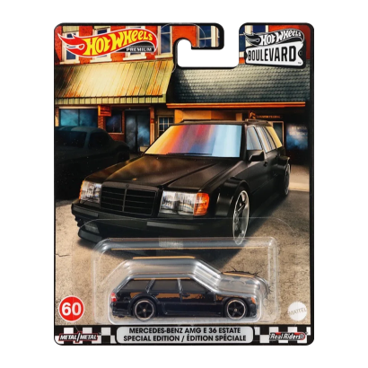 Машинка Premium Hot Wheels Mercedes-Benz AMG E 36 Estate Special Edition Boulevard 1:64 HCR05 Black - Retromagaz