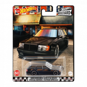 Машинка Premium Hot Wheels Mercedes-Benz AMG E 36 Estate Special Edition Boulevard 1:64 HCR05 Black - Retromagaz