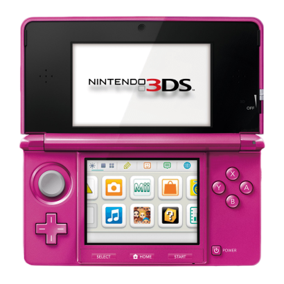 Консоль Nintendo 3DS Модифицированная 32GB Gloss Pink + 10 Встроенных Игр Б/У - Retromagaz