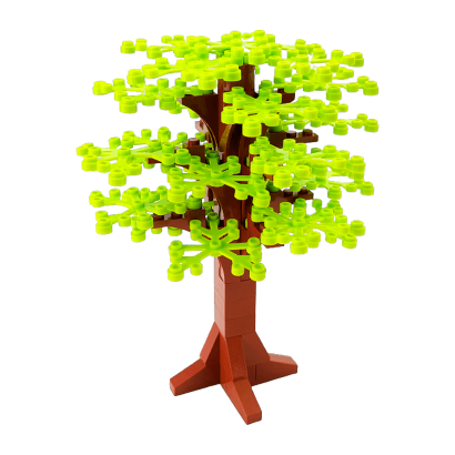 Растение RMC Дерево Tall Tree with Lime Leaves Reddish Brown Новый - Retromagaz