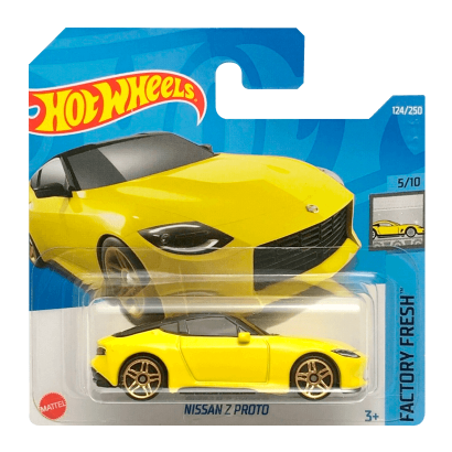 Машинка Базовая Hot Wheels Nissan Z Proto Factory Fresh 1:64 HCT13 Yellow - Retromagaz