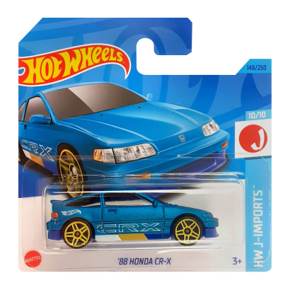 Машинка Базовая Hot Wheels '88 Honda CR-X J-Imports 1:64 HKK68 Light Blue - Retromagaz