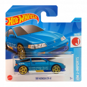 Машинка Базовая Hot Wheels '88 Honda CR-X J-Imports 1:64 HKK68 Light Blue - Retromagaz