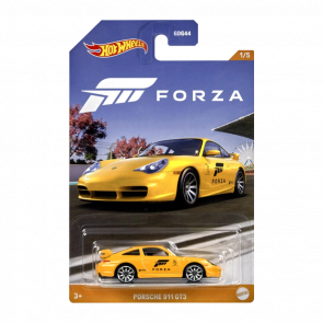 Тематична Машинка Hot Wheels Porsche 911 GT3 Forza 1:64 HLK28 Yellow - Retromagaz