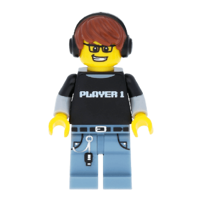 Фигурка Lego Series 12 Video Game Guy Collectible Minifigures col182 Б/У - Retromagaz