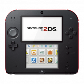 Консоль Nintendo 2DS Модифицированная 32GB Black Red + 10 Встроенных Игр Б/У - Retromagaz