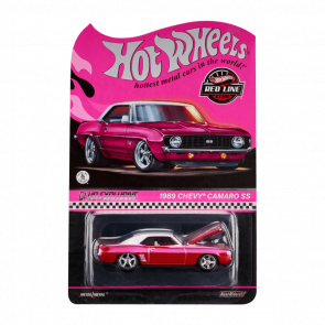 Машинка Premium Hot Wheels '69 Chevrolet Camaro SS Red Line Club RLC 1:64 HWF32 Pink - Retromagaz