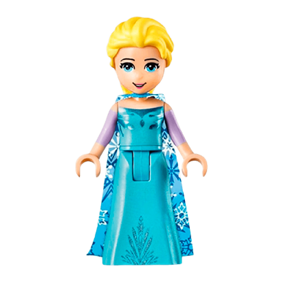 Фігурка Lego Disney Elsa Medium Blue Long Narrow Cap Friends dp076 Б/У - Retromagaz