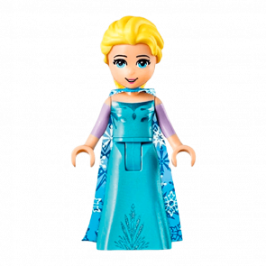 Фігурка Lego Disney Elsa Medium Blue Long Narrow Cap Friends dp076 Б/У - Retromagaz