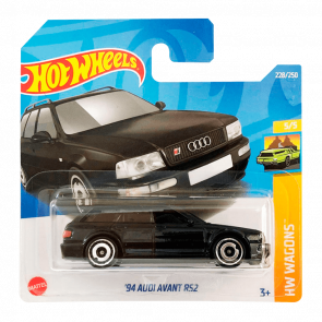 Машинка Базовая Hot Wheels '94 Audi Avant RS2 Wagons 1:64 HCT69 Black - Retromagaz