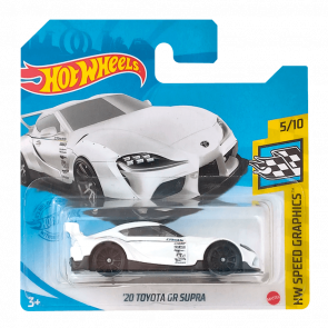 Машинка Базова Hot Wheels '20 Toyota GR Supra Speed Graphics 1:64 GRX20 White